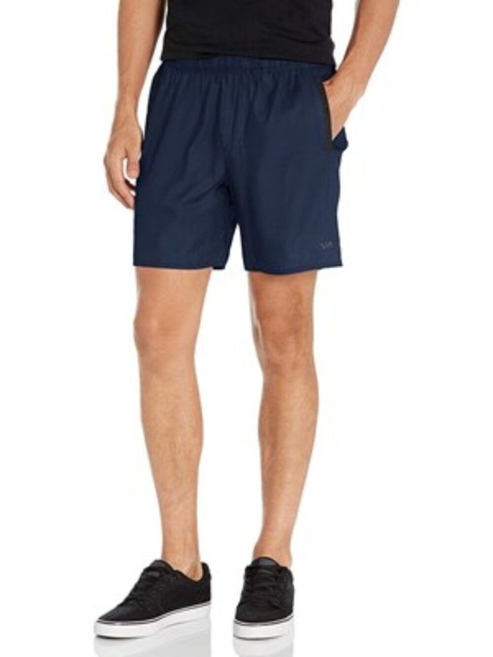 Rvca - Mens Yogger Stretch Shorts, size large US mens, color blue.